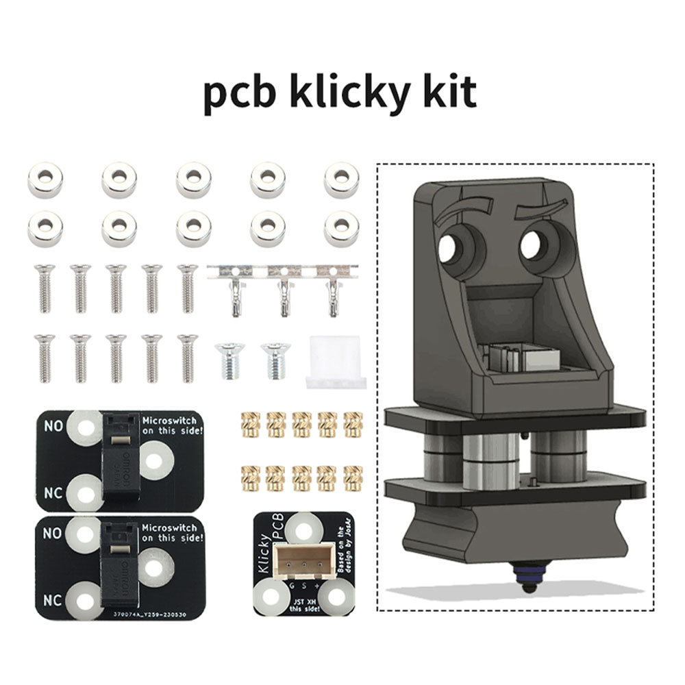 FYSETC PCB Klicky Kit 3D Printer Auto D2F-01/D2F-01L/D2HW-A201D Z Auto Leveling kits for Voron Klicky Probe kit Impressora