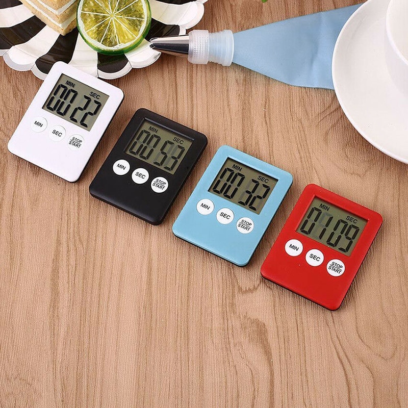 Large Digital LCD Kitchen Cooking Timer Count-Down Up Clock Alarm Magnetic