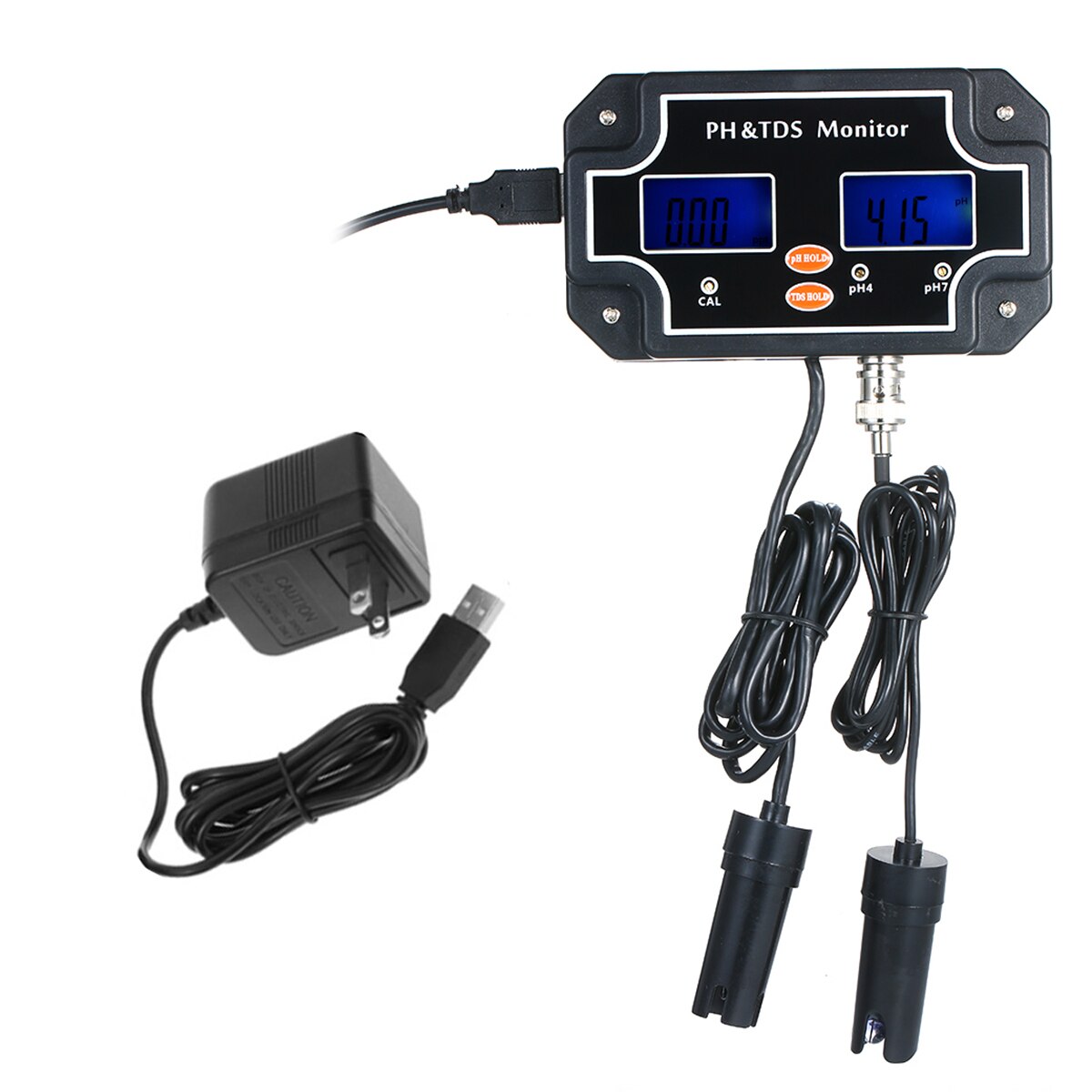 2 in 1 Digital Water Tester PH TDS Meter Waterproof Double Display Tester PH/EC-2681/PH/TDS-2683: TDS-2683 US