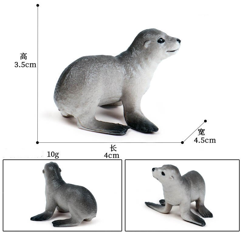 Simulatie Oceaan Dier Seal Zeeleeuw Walrus Manatee Model Cijfers Cognitie Educatief Collectie Speelgoed Voor Kinderen