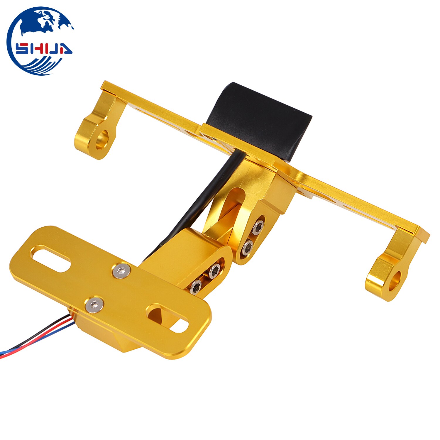 Motorcycle Gold CNC LED Tail Light Lincense Plate Holder Bracket Fender Eliminator For Honda Suzuki YAMAHA R25 R3 MSX