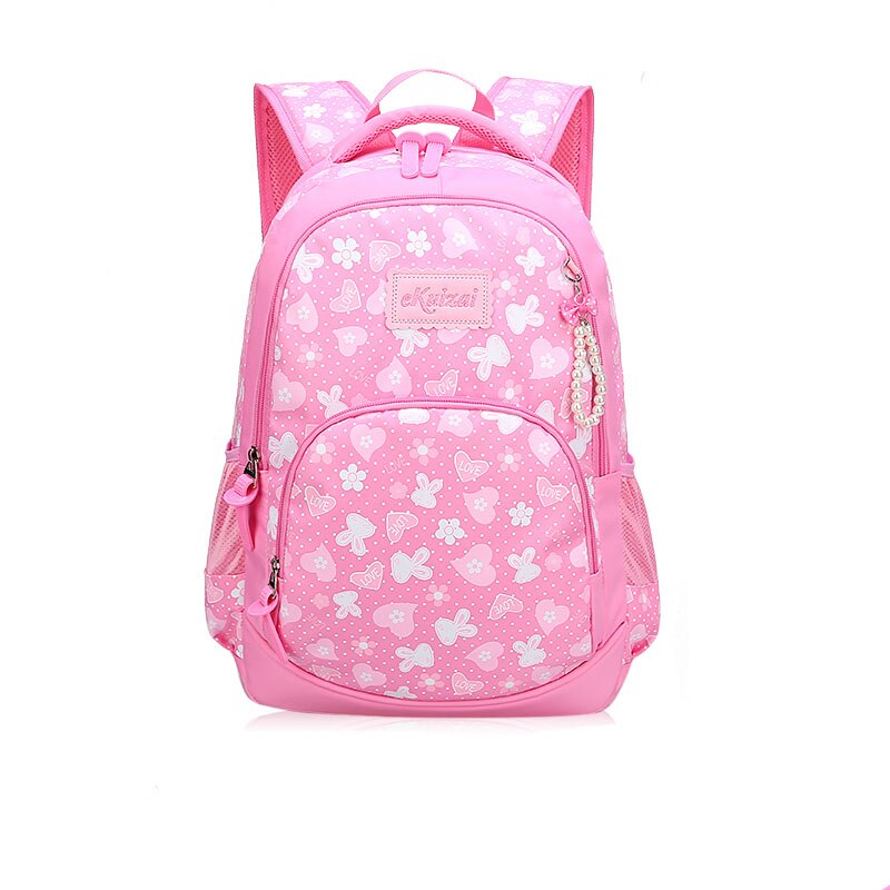 School Bags Children Backpacks For Teenagers Girls Lightweight Waterproof Primary School Bags Child Orthopedics Schoolbags Boys: Pink large