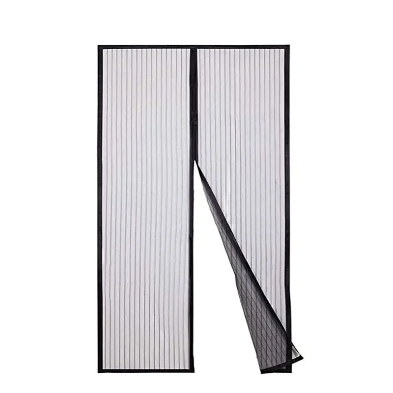 Zware Magnetische Screen Deur Mesh Gordijn Klamboe Bug Handsfree Partitie Mute Gestreepte Deur Gordijn Slaapkamer Ventilatie