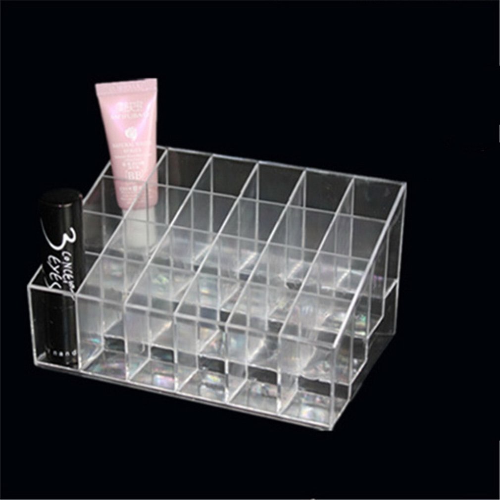 24 siatki etui na szminki makijaż stojak na szminki stojak stojak przechowywania organizator na przybory robić makijażu pudełeczko z akrylu