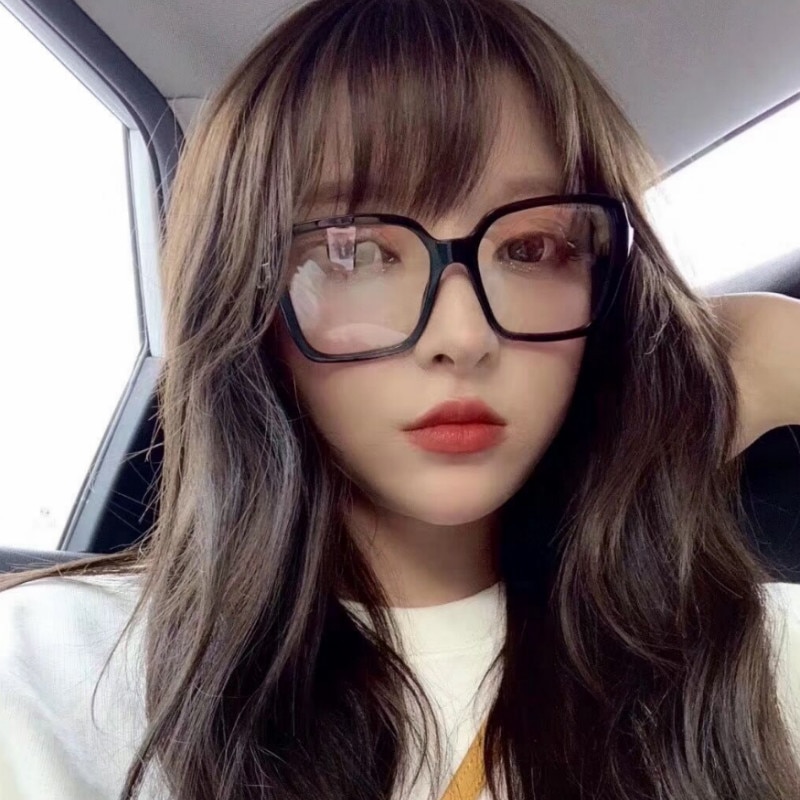 Black Ladies Computer Square Glasses Frame Luxury Men Optics Eyewear Frame Brand Office Eye Spectacles