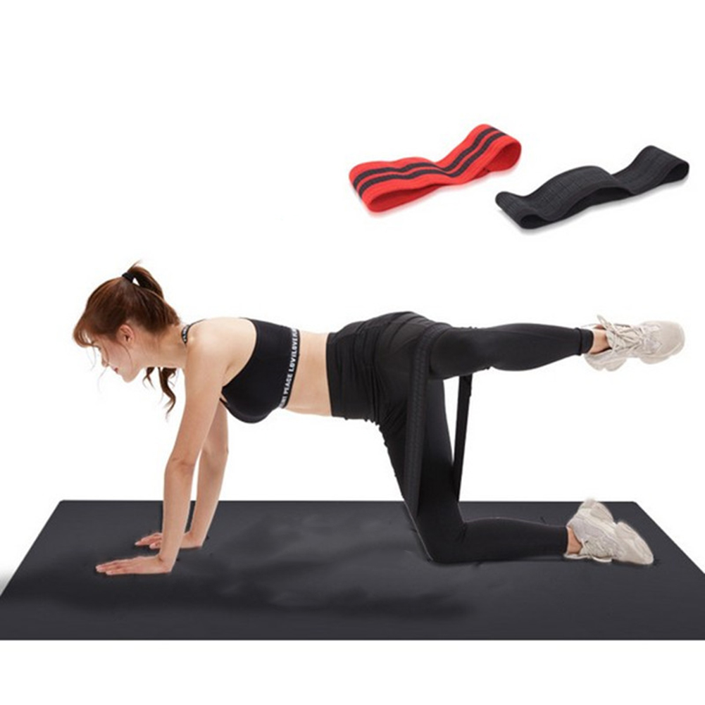 Stærk strækbar hofte-hals elastisk bånd squat modstand fitness pull spænding bånd gym yoga stretching træningsbælte