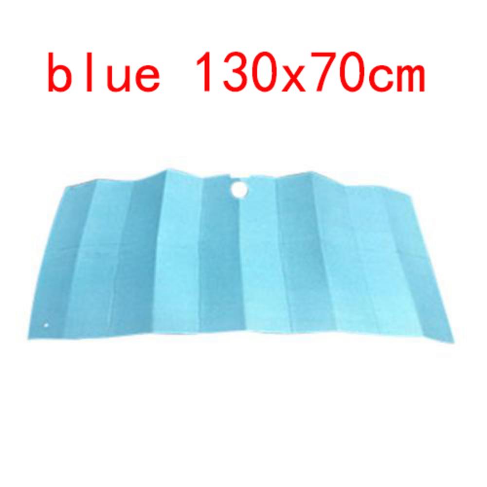 Przednia szyba odcień lekka folia aluminiowa akordeon składany automatyczny osłona przeciwsłoneczna bloki promienie UV osłona przeciwsłoneczna osłona wnętrza samochodu: niebieski 130x70cm