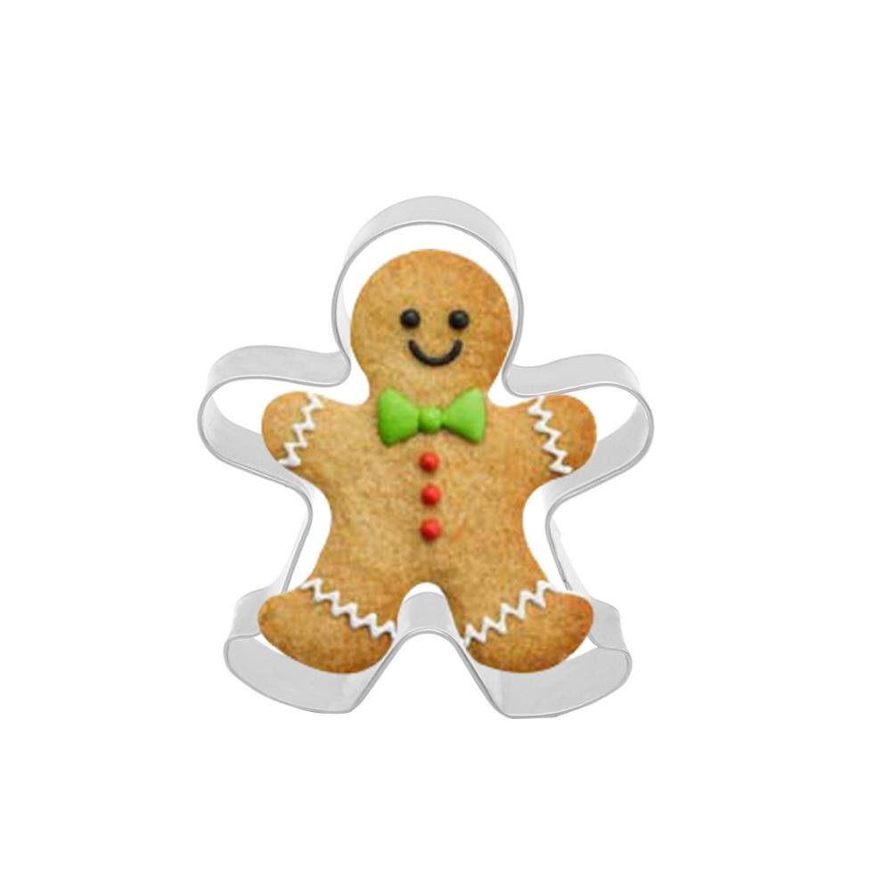 Mannelijke Gingerbread Man Rvs Kerst Diy Cut Mold Cookie Shape Fondant