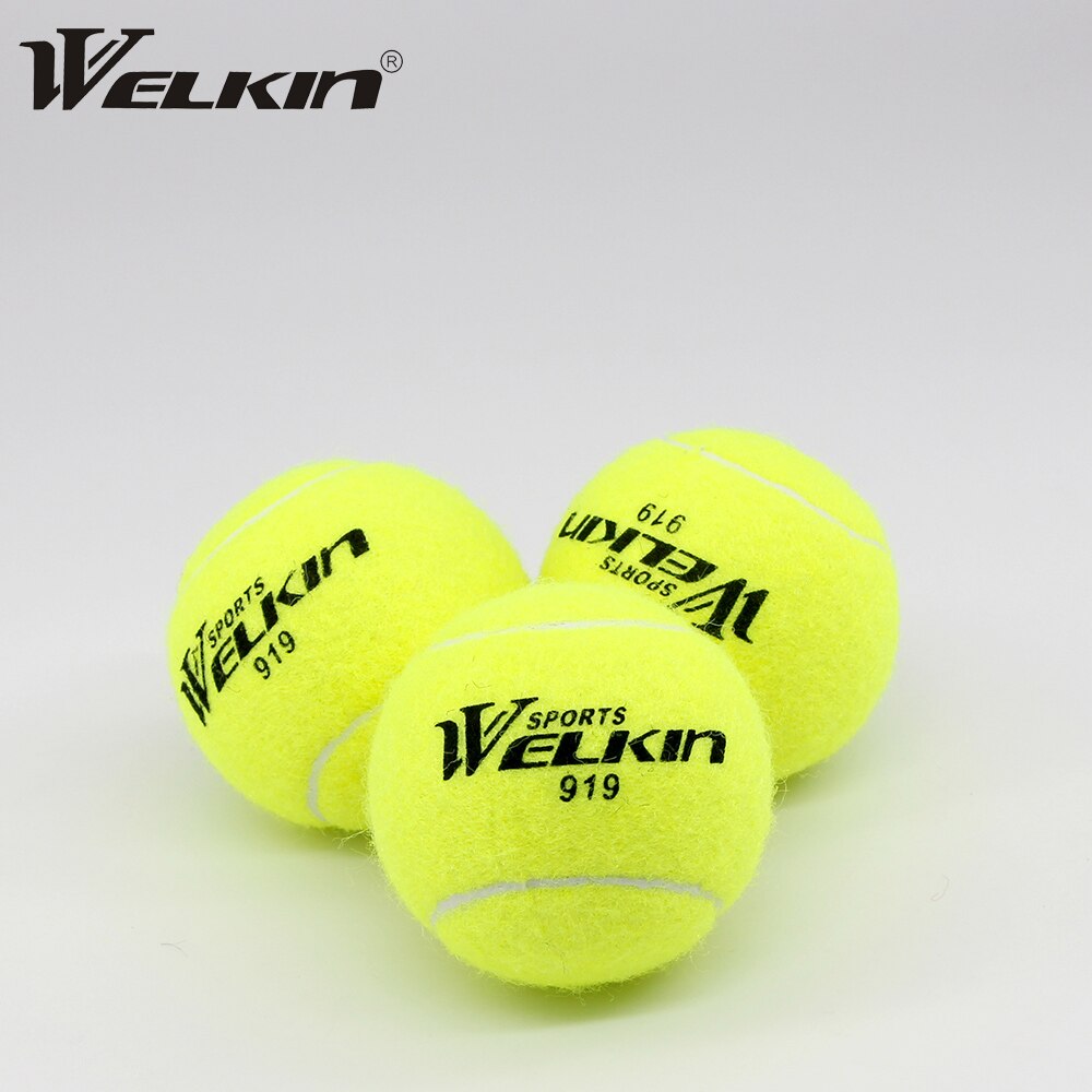 Welkin #919 3Pcs Professionele Training Tennis Training Tennis Voor Beginner Rubber Geschikt Voor Beginner School Club