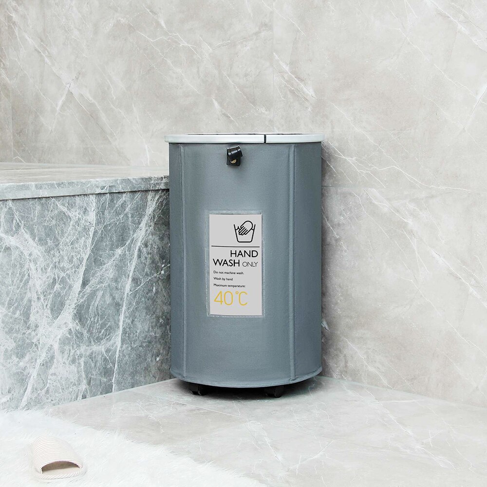 Foldable Dirty Laundry Basket Organizer with Wheels Handle Collapsible Home Laundry Hamper Sorter Laundry Baskets Large Folding