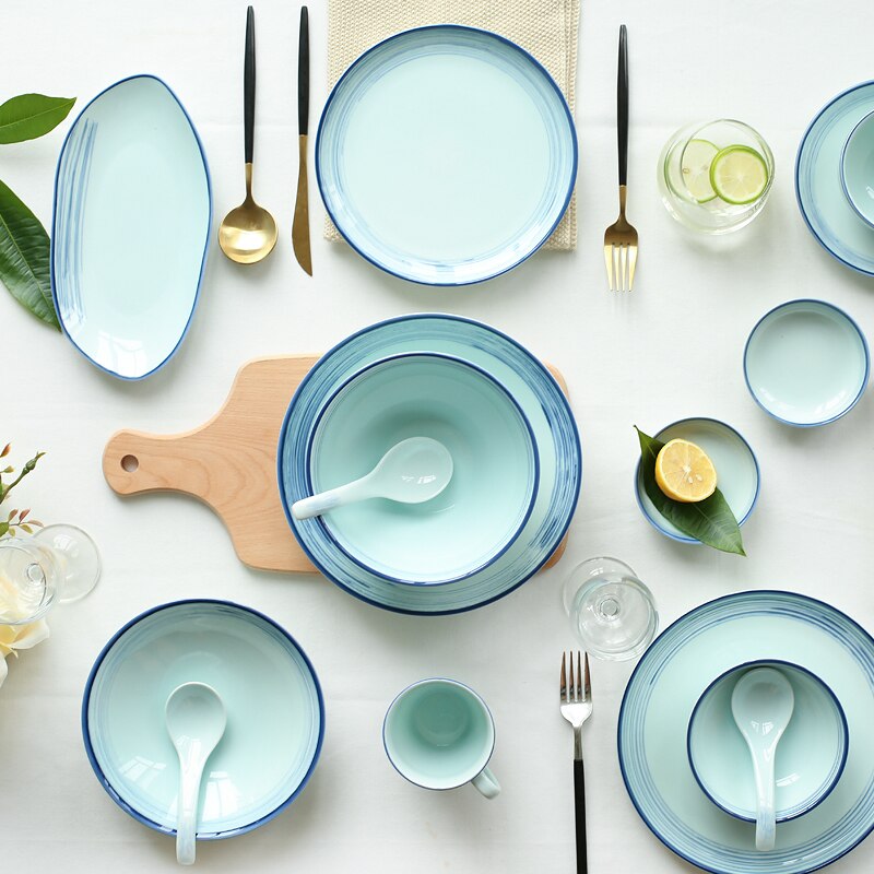 Japanese Ceramic Tableware Rice Bowl Soup Dish Fish Seasoning