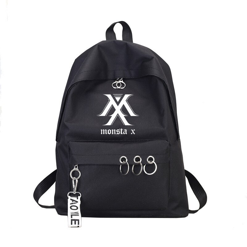 Ateez niños perdidos kpop saco un Dos mochila Got7 mujeres Monsta X Dos veces quiero uno de lona de mujer: monstaR1