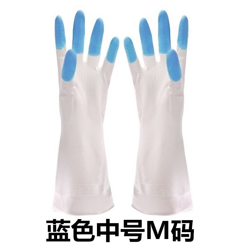 Afwassen Handschoenen Vingertoppen Schoon Waterdichte Wasserij Kleren Huishouden Pvc Plastic Latex Handschoenen Wit Verblinden Vingers: orange