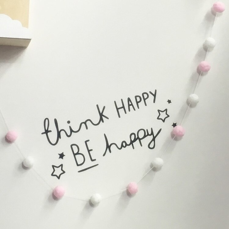 2M DIY-Bola de pelo de macarrón para decoración de habitación de bebé, Pancarta, protectores de cama, banderas de , decoración para habitación de niños y niñas