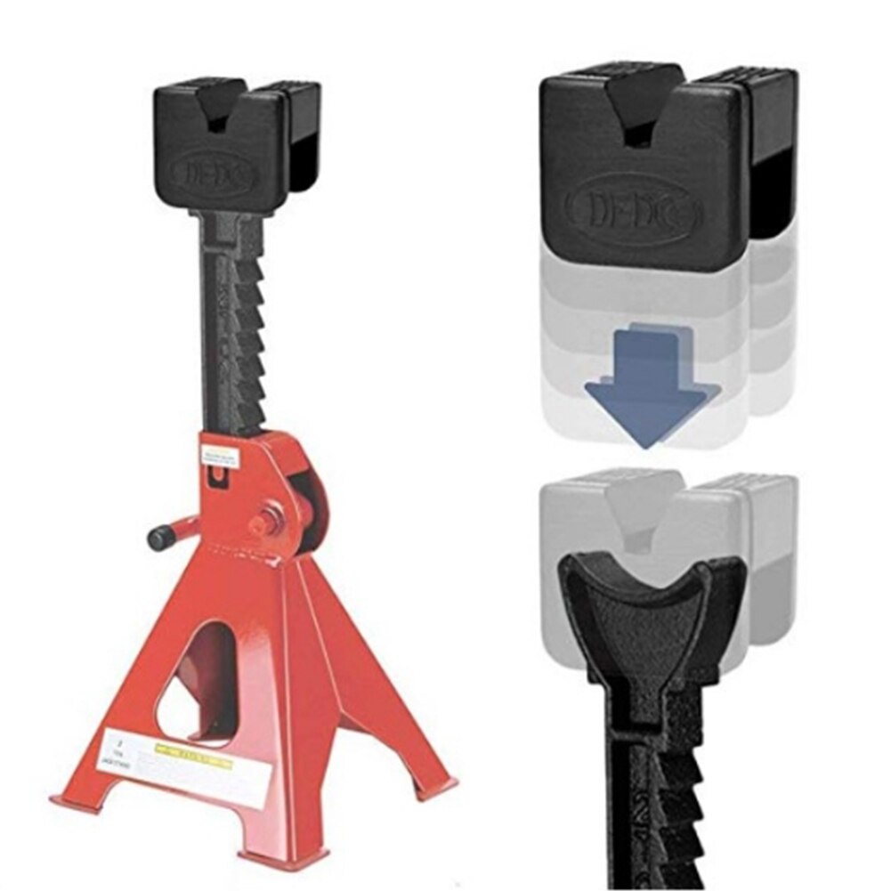 Portable Rubber Guard Square Slotted Frame Rail Floor Jack Pad Anti Slip Lifting Adapter Car Repair Accessories Vehicle