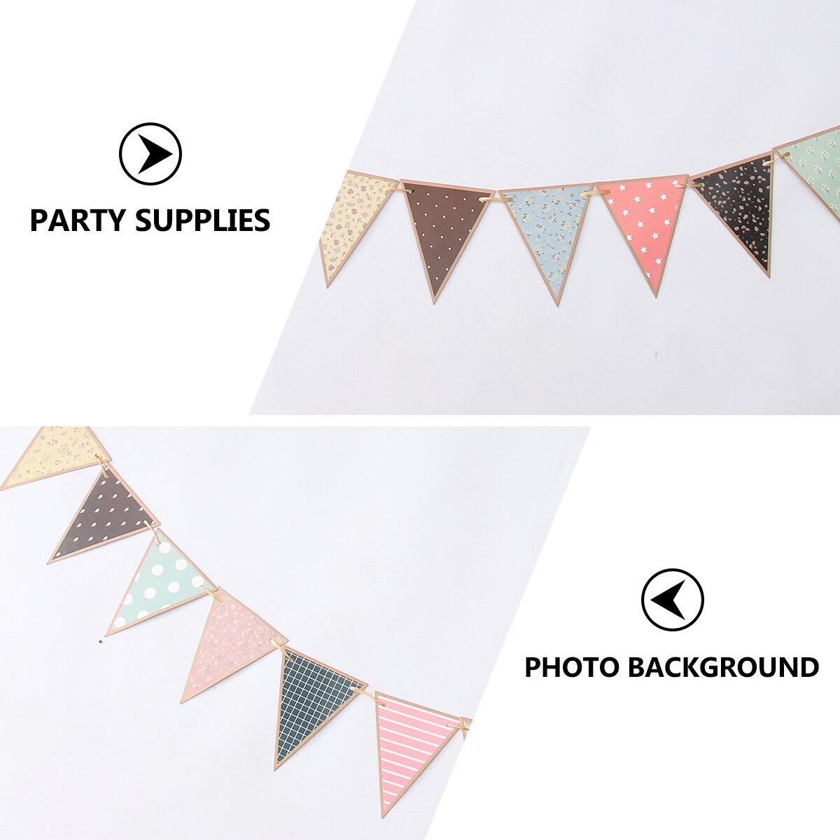 Banderín colgante decorativo, banderín con de escena de , 1 unidad