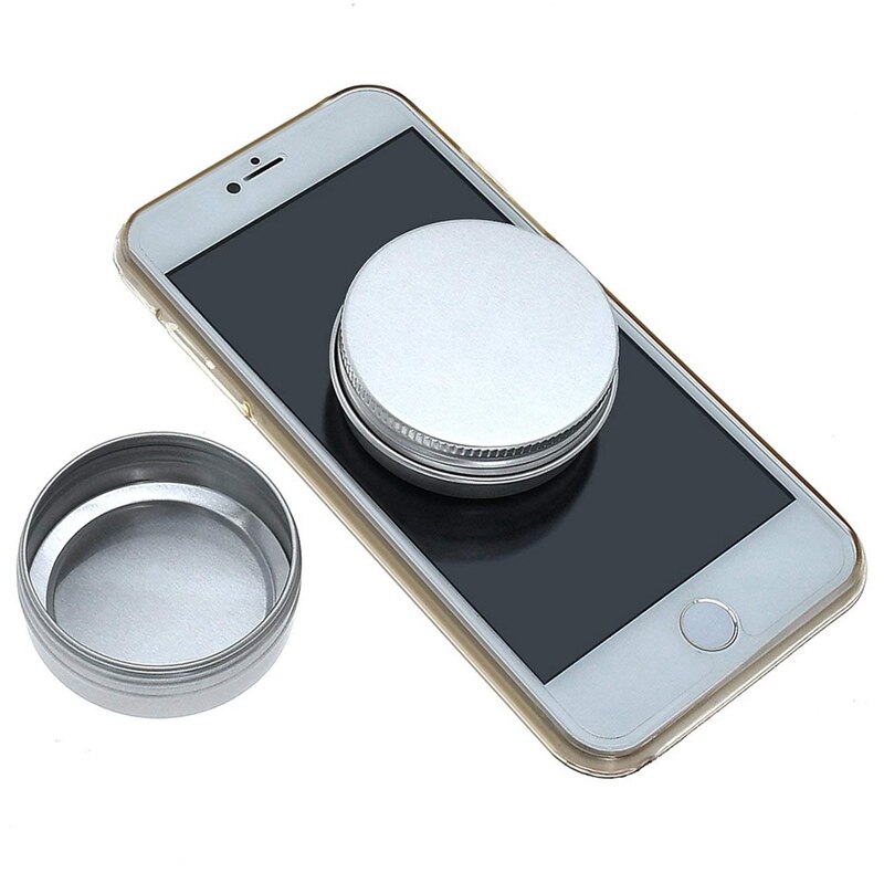 40x Screw Top Round Aluminum Tins Cans Screw Lid Round 24 Pack Metal Rectangular Empty Hinged Tins Box