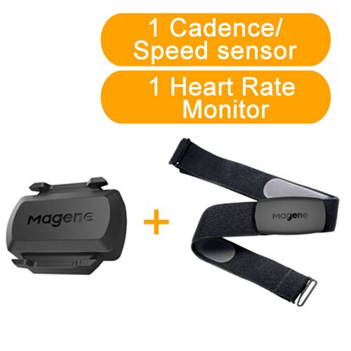 Speed Cadence Sensor Magene S3+ Dual Mode Sensor ANT+ Bluetooth MTB Cycling Computer Speedmeter for Garmin iGPSPORT Bryton ZWIFT: 1HRM and 1  Sensor