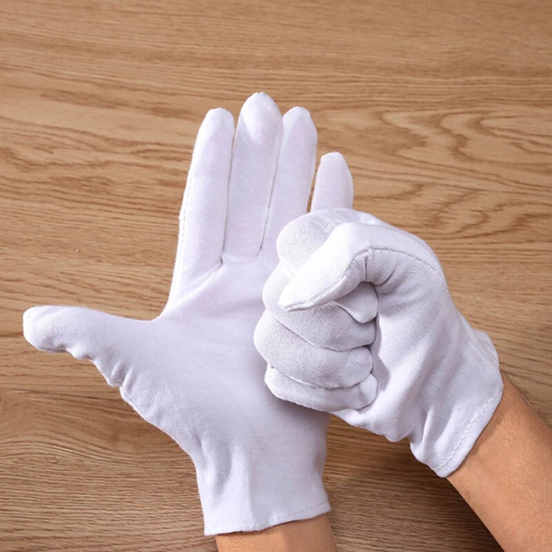 Gants En Coton Noirs, 2 Paires De Gants En Tissu Noir, Gants Fins En Coton, Gants En Coton Pour Bijoux, Crème Hydratante Pour Les Mains