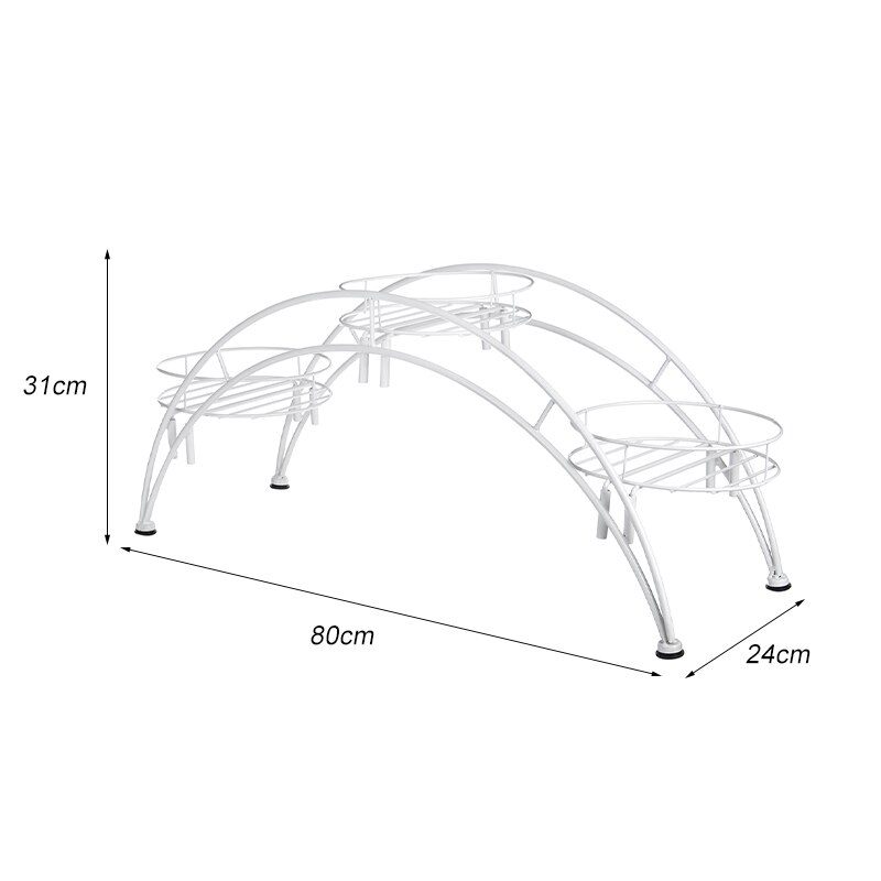 3 Tier Metalen Plant Bloem Floor Stand Planken Rack Plant Bloem Display Stand Plank Opbergrek Outdoor Tuin Bloem Houder