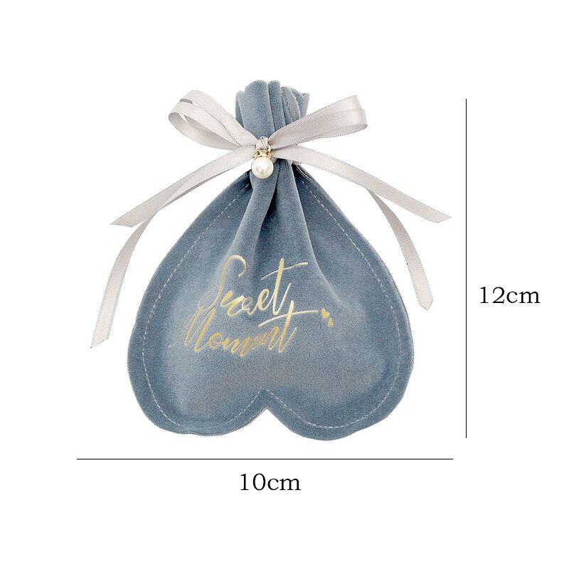 Liefdeshart snoepzakjes fluwelen zakje chocolade babyshower bruiloft bedankjes zakje verjaardagsfeest benodigdheden