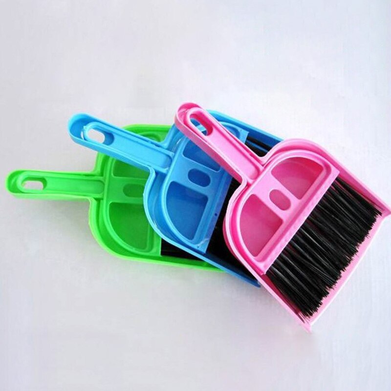 Mini Desktop Sweep Cleaning Brush table Small Broom multi-function can be hanging desk Dustpan Set