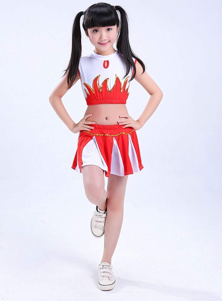 Garçon Cheerleaders Costume pour garçons école acclamer équipe uniformes enfants Performance compétition Costume ensembles filles Cheerleading costumes