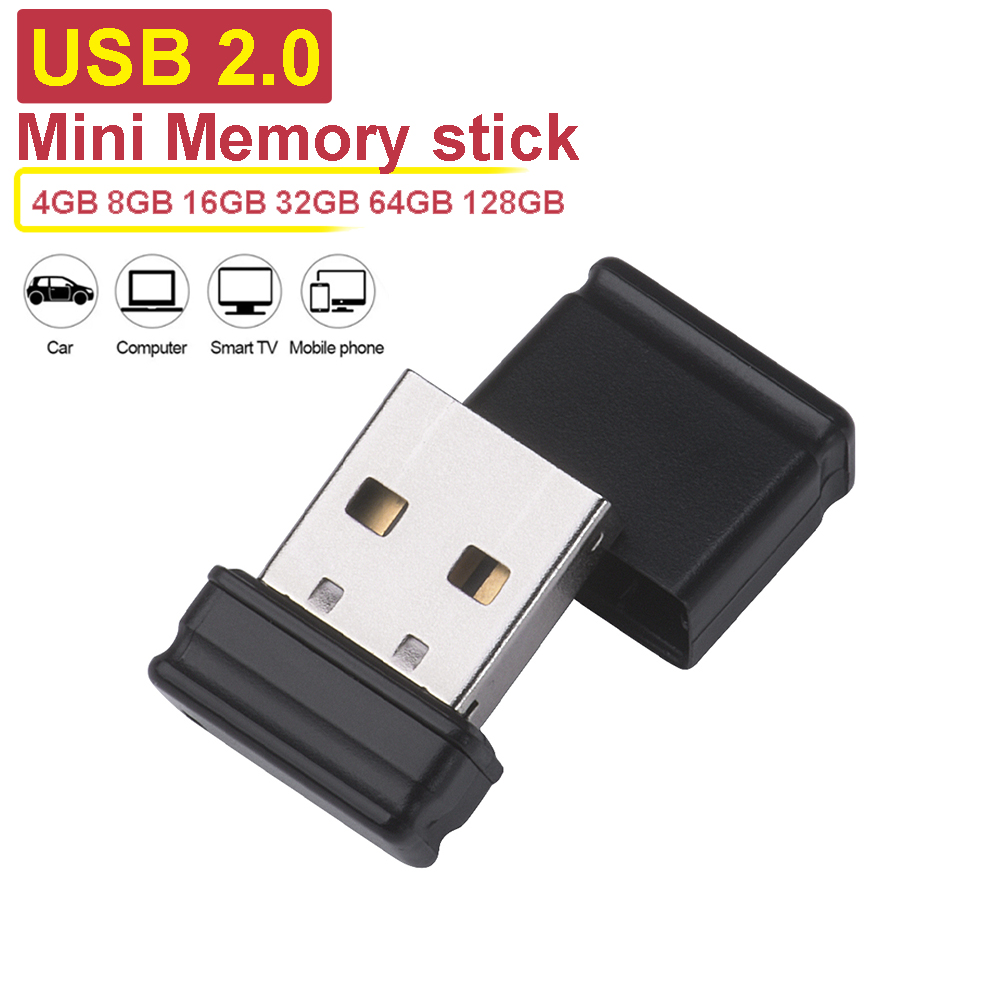 Super Mini USB Flash Drive 128GB Capacity Pen Drive 64GB High Speed Memory Stick 32GB Black U Disk 16GB Business