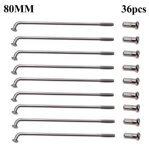 36 stk 60-305mm 12g elcykel e-cykel hjul dæk stål eger cykel dele: 80mm