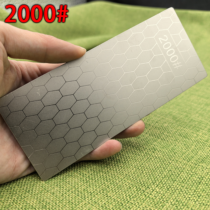Piedra de afilar de diamante en forma de panal para cocina, esmeril de un solo lado, tipo panal, herramientas de afilado de tijera Manual para el hogar, 1 ud.: Transparente
