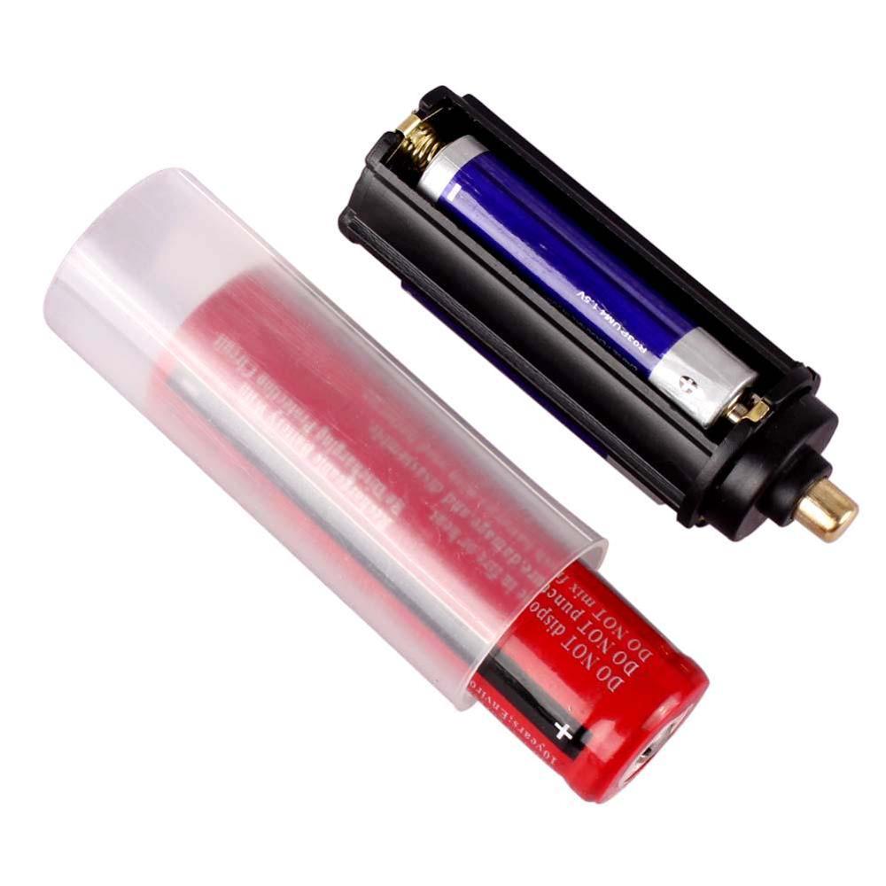 2 in 1 AAA Size Cell Battery Converter Adapter 18650 Batteries Holder Plastic Case Switcher: 1 Set