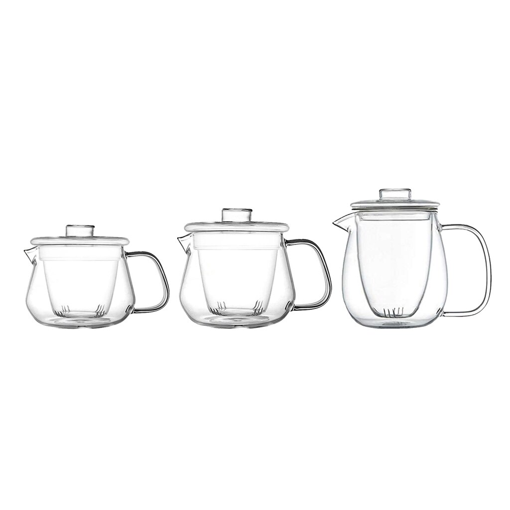 Kleine 300/450/550Ml Glazen Theepot Waterkoker Thee Maker Met Verwijderbare Zetgroep