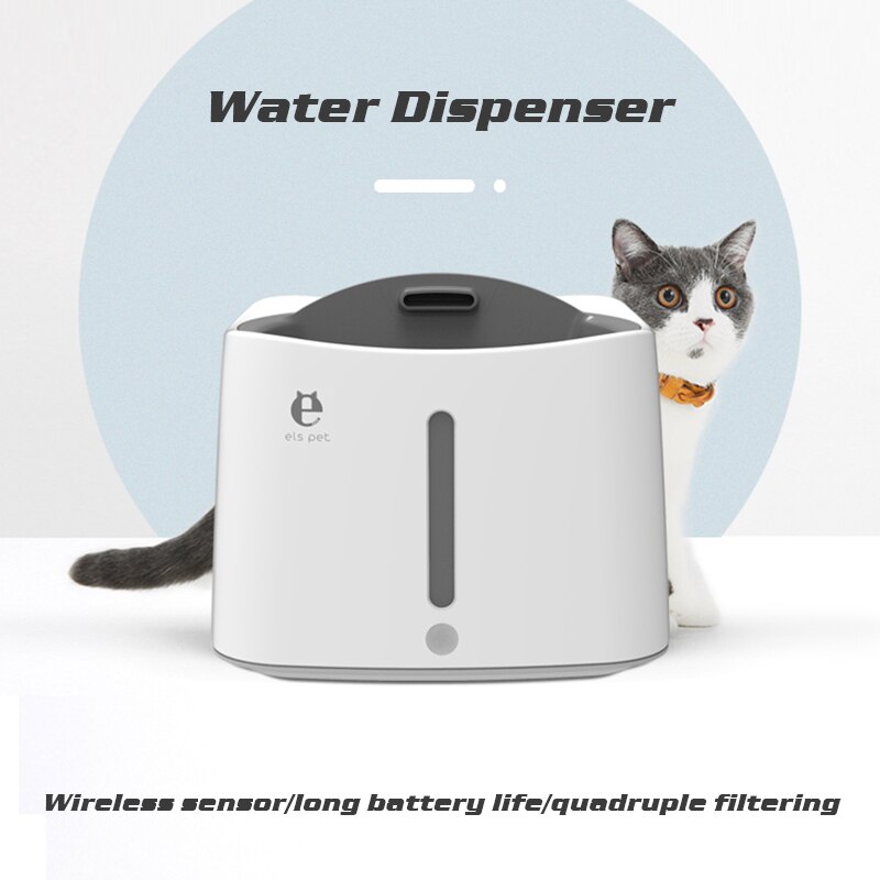 Els Huisdier Automatische Non-Plug Kat Filter Water Dispenser Voor Hond Huisdier Fontein Feeder
