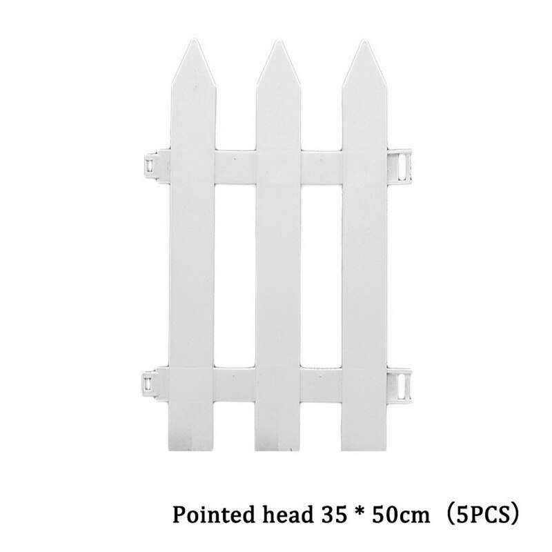 Mini Round Fence Garden Plastic Fence Indoor Outdoor Lawn Patio DIY Fence: G290983