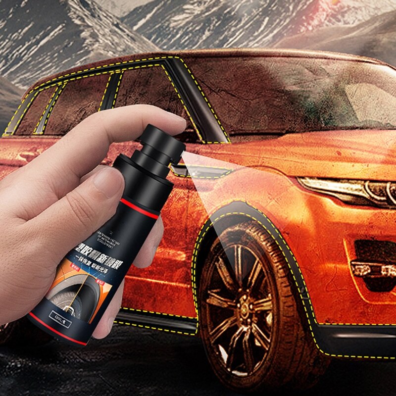 60ml Car Plastic Parts Retreading Agent Instrument Panel Wax Reducing Agent Y4UA