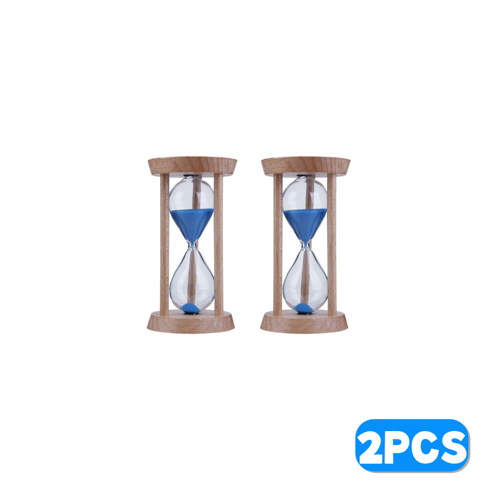 Reloj de arena artesanal, temporizador de reloj de arena de 3 minutos, reloj de arena, temporizador de cepillo de dientes para niños, decoración del hogar, de cumpleaños para niños: Blanco