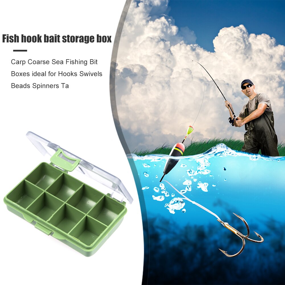 Estuche para anzuelos de pesca, caja de almacenamiento de herramientas, contenedor de accesorios de pesca, multiranura
