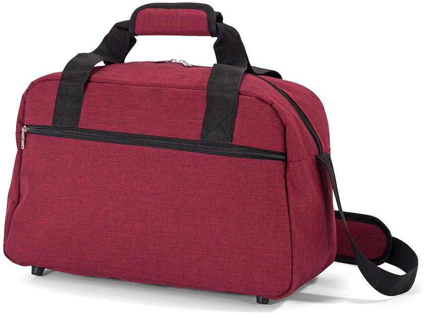 Bolsa de Viaje Cabina 40x25x20 cm Maleta de viaje Tamaño Equipaje de Mano Ryanair Vueling Easyjet Low Cost: DZ5528-Rojo