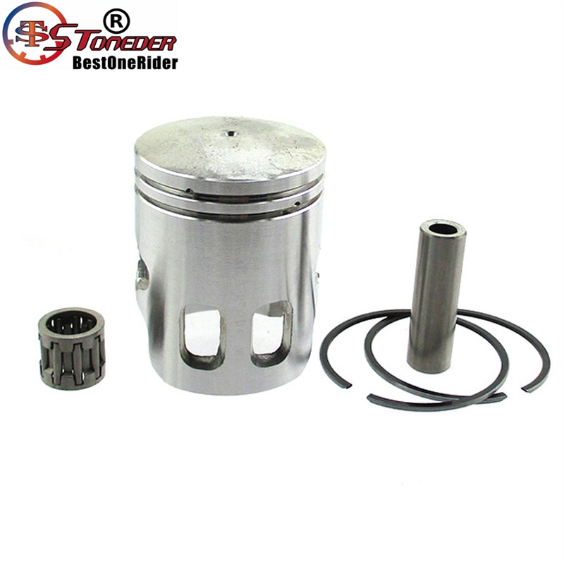 STONEDER 40mm Piston Rings 10mm Pin Kit For 2 Stroke Yamaha 50cc BWS 50 3KJ CW50 Slider Jog HUSAR 2002 POPKORN Scooter Moped ATV