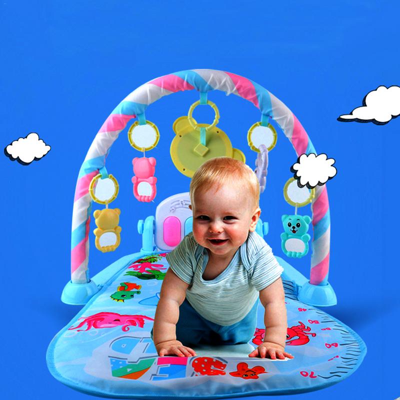 Baby pedal klaver body building instrument - til nyfødt baby musik spil tæppe legetøj ringende klokke - baby fitness spil pad