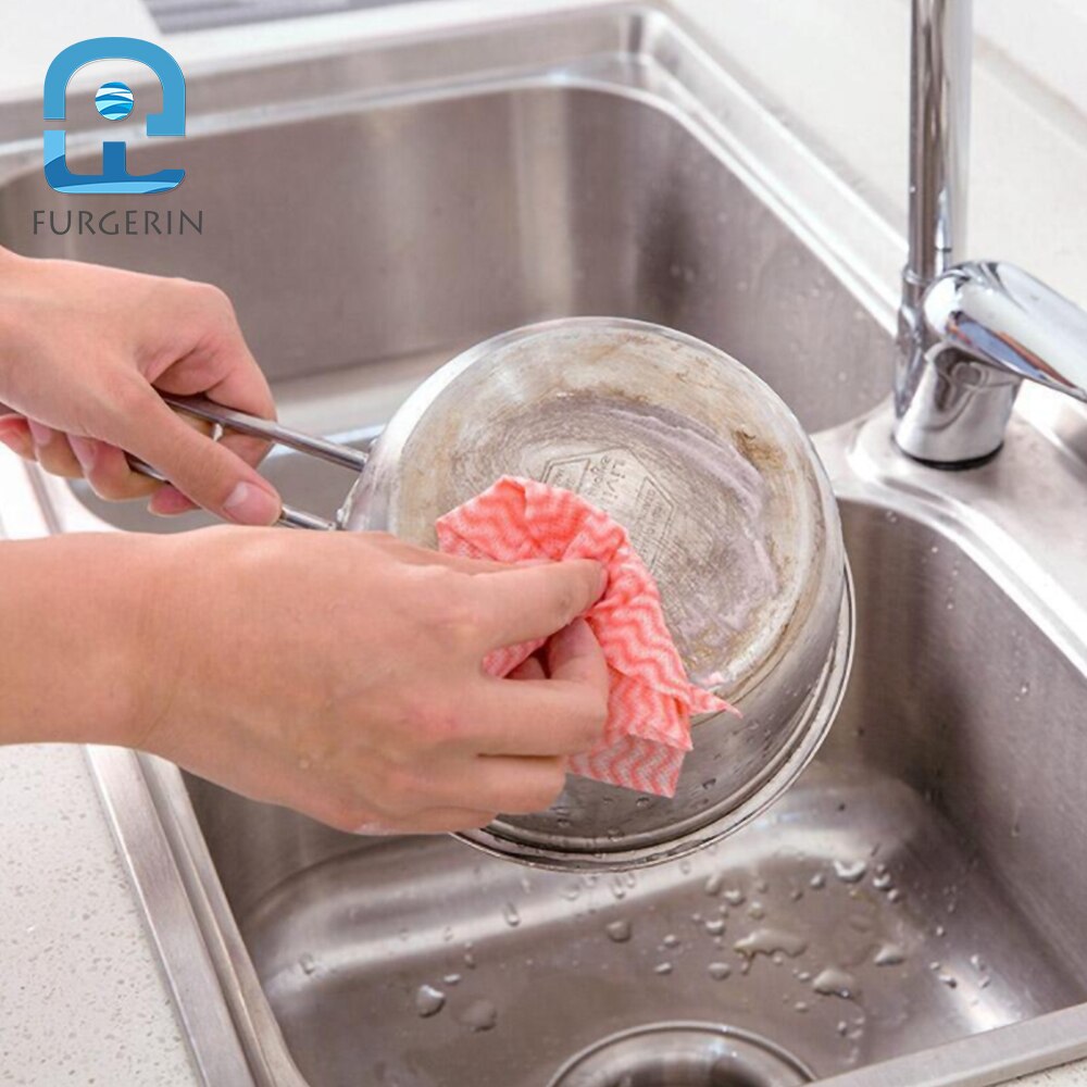 FURGERIN Kitchen Towel Disposable Dish Towels for Dishes kitchen clothes women Kitchen Cleaning Accessories dish cloth Non-woven