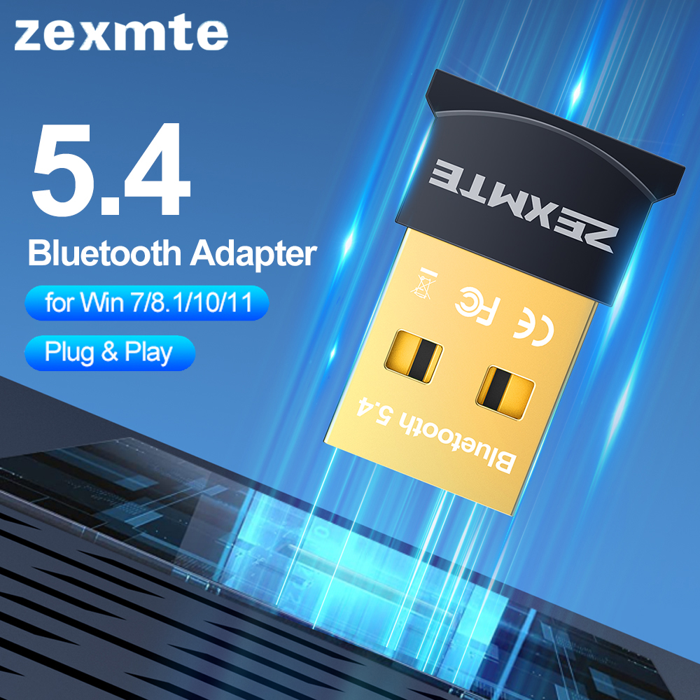 Zexmte USB Bluetooth 5,4 Adapter Dongle kabellos Audio- Absender Empfänger für PC Laptop Lautsprecher Adaptador bluetooth para pc