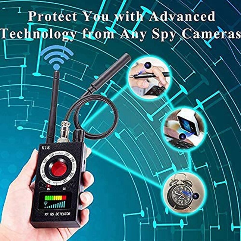 Mhz-6.5Ghz K18 Multifunctionele Detector Camera Gsm Audio Bug Finder Gps Signaal Lens Rf Tracker Detecteren Producten