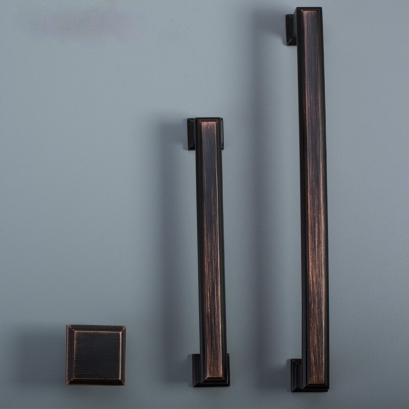 Cabinet Handles Modern Cabinet Handle Square Furniture Hardware Stainless Steel Kitchen Door Knob Cupboard Wardrobe Drawer Pulls