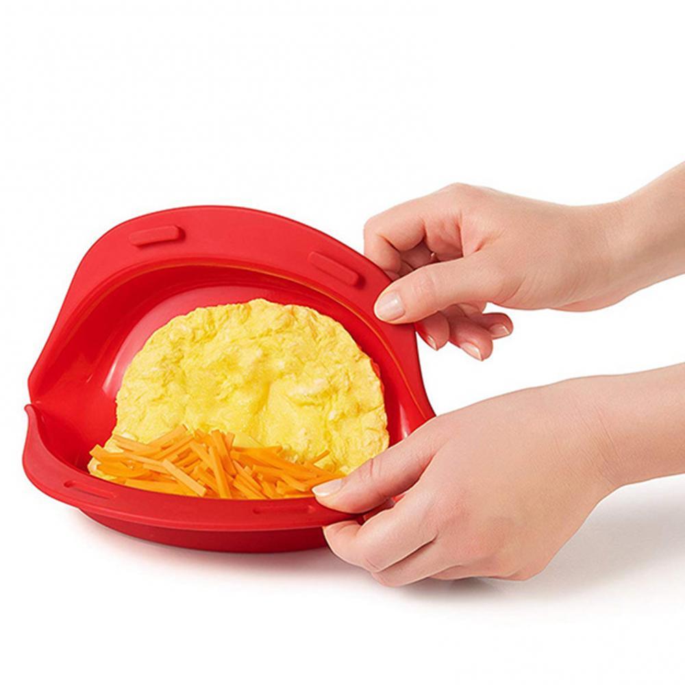 Omelette Maker Durable Silicone Omelet Tool Microwave Oven for Cooking Silicone Omelet