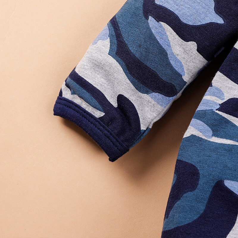 Carter ropa de bebé niño otoño manga larga mameluco de camuflaje ropa de bebé niña bebé niño pelele