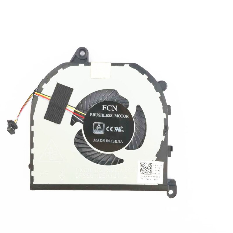 Originele cpu gpu koelventilator voor dell xps 15 9570 precision 5530 m5530 ventilatorkoeler 08 yy 9 tk9 j 1 dc 5v 0.5a mv340 0 mv 340