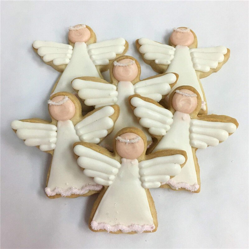 Keniao Angel Cookie Cutter Voor Christmas Party-8.5 Cm En 7.4 Cm-Biscuit/Fondant/Gebak Cutter -Rvs