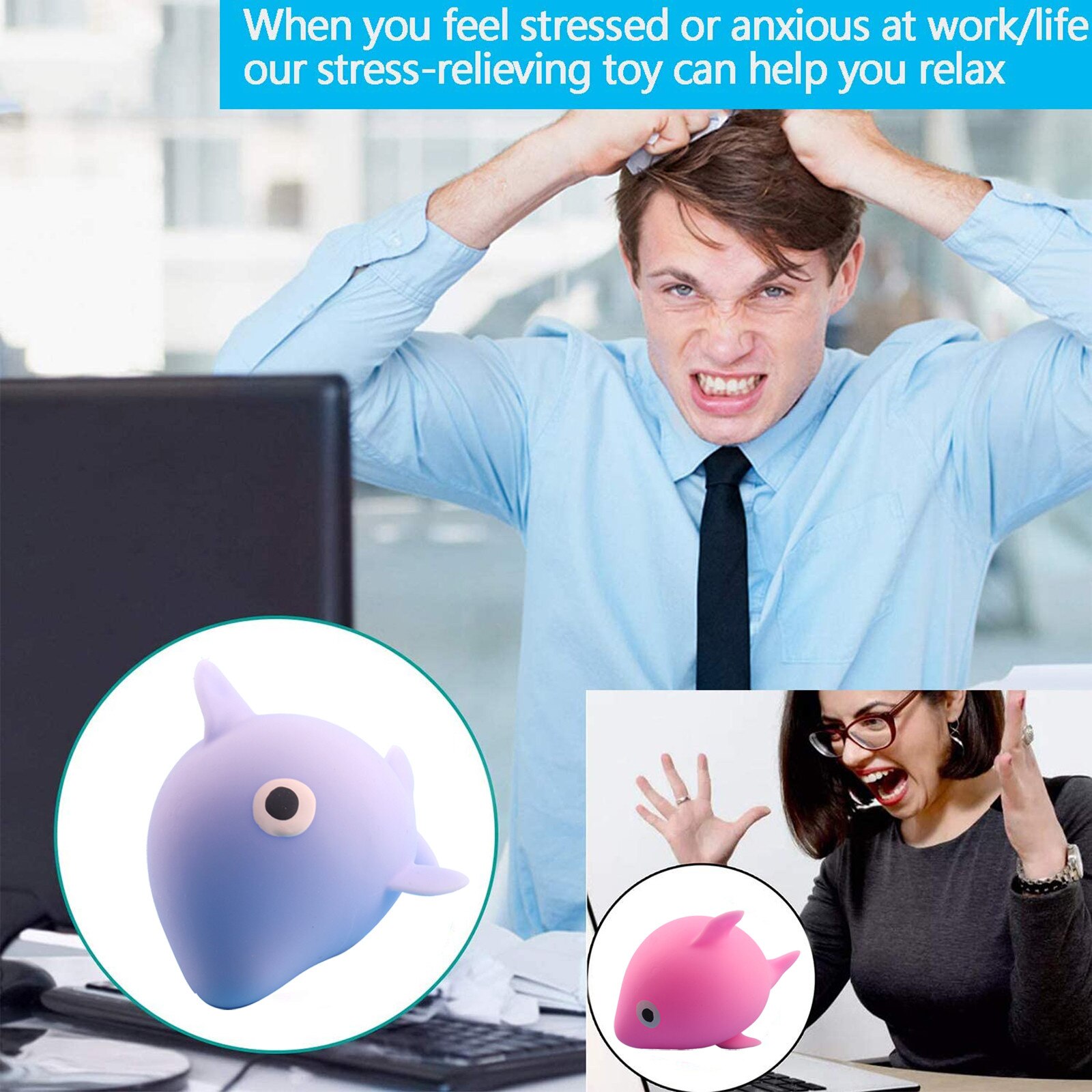1PC 25ML Press Dolphin Anxiety Relief Toys Pinching To Release Stress Stress Relief Toys Pinching To Release Stress