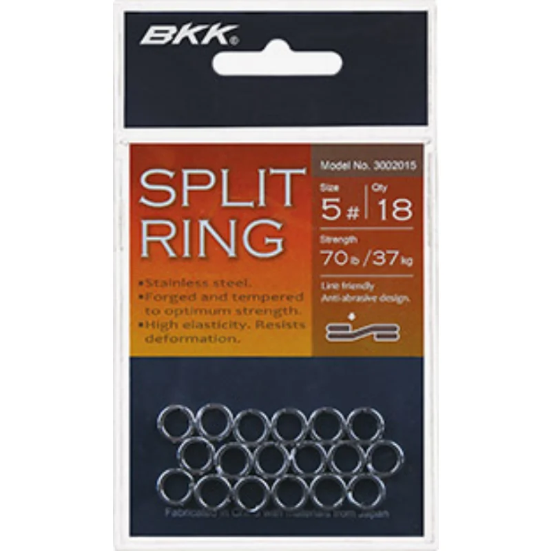 BKK Roestvrij staal Vissen Split Ring Lokken Accessoires Dubbele Ring Zeewater Fre-water Zeebaars Zeilen Ijzeren Plaat